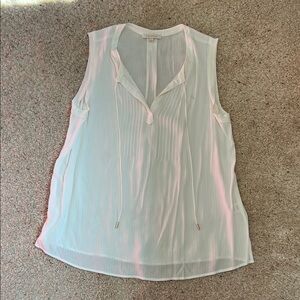 Skies Are Blue Ivory Sleeveless Blouse